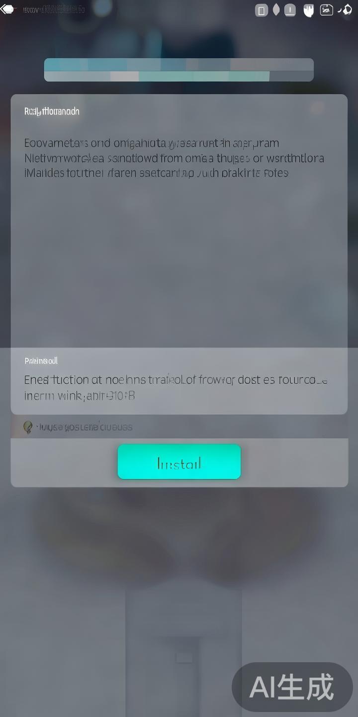 开始下载并安装
点击安装按钮，等待应用下载完成。